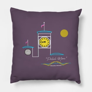 Polish Moon Clock Tower • Milwaukee, WI Pillow