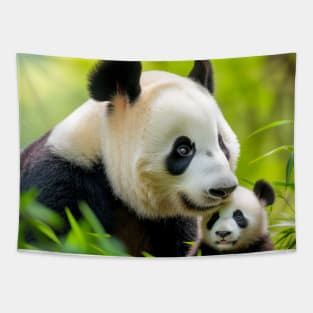 Panda Animal Wild Beauty Freedom Wilderness Enchanting Tapestry