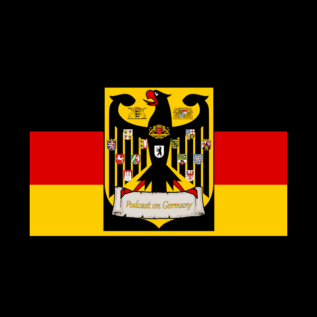 Podcast on Germany with German Flag by ncollier