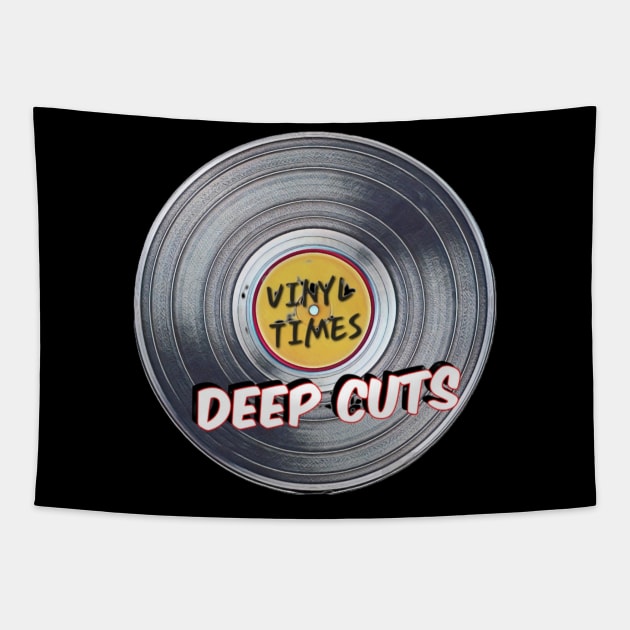 Vinyl Times Deep Cuts Logo Tapestry by MattySuke