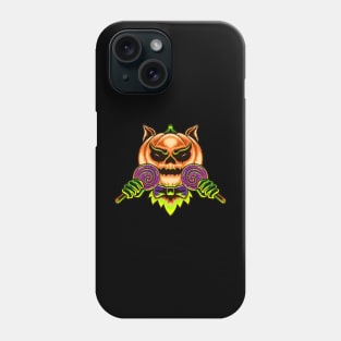 Scary Pumpkin Candy Halloween Phone Case