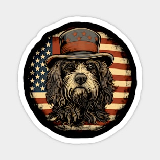 Tibetan Terrier 4th of July Magnet