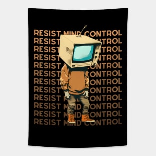 Resist Mind Control - Medial Control Tapestry