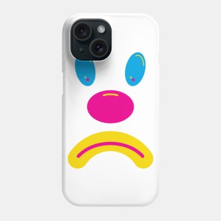 Sad Clown - Cyan Magenta Yellow Phone Case