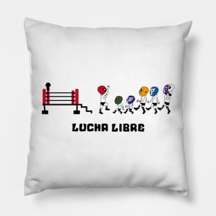 Familia de luchadores10a Pillow