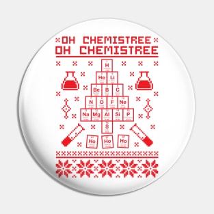 Oh Chemistree Oh Chemistree Chemistry Ugly Sweater Pixel Pin