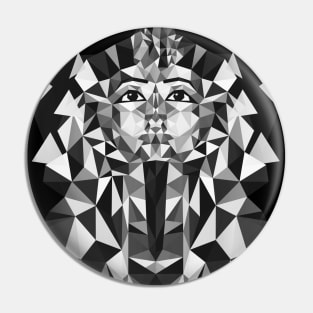 Black and White Tutankhamun - Pharaoh's Mask Pin