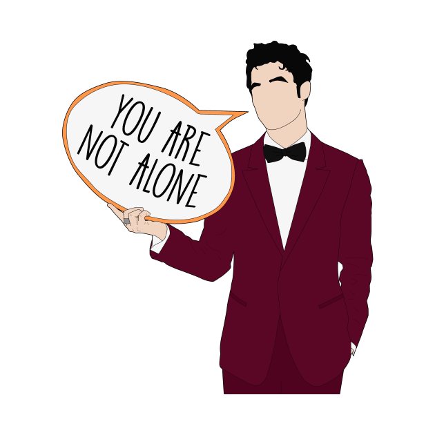 Not Alone - Darren Criss by byebyesally