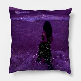 Purple Waves Pillow