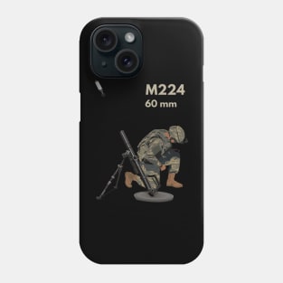 M224 Mortar with Gunner Phone Case