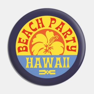 Beach Party Hawaii Pin