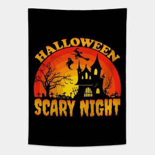 Halloween Scary Night Creepy Tapestry