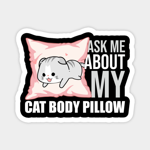 Ask Anime Cat Body Pillow Funny Waifu Japan Otaku Hobby Fan