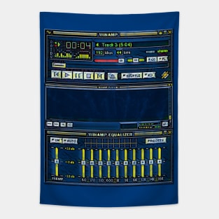 Winamp Stylized and Worn Tapestry