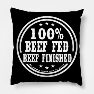 100% Beef Fed Beef Finished Pillow