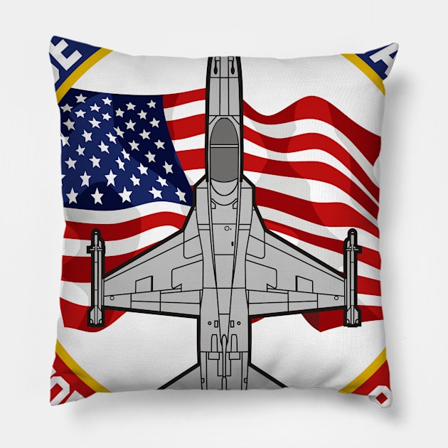 F-5 Tiger II - Made in... Pillow by MBK