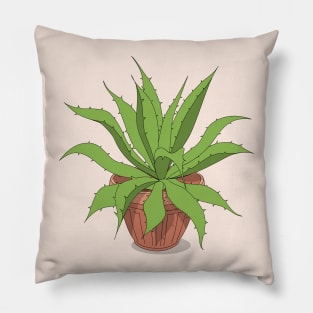 agave in the pot Pillow