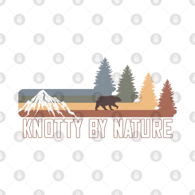 Knotty By Nature Brown Bear Mountain Woods Forest by Funny Stuff Club