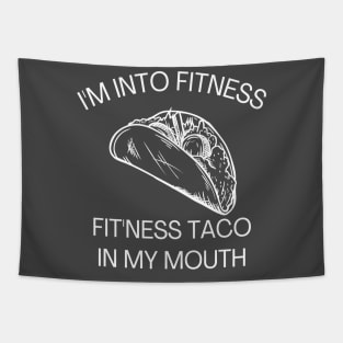 Funny Fitness Taco Tapestry