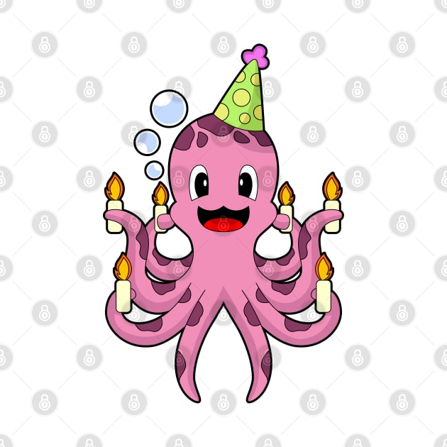 Octopus Birthday Candles by Markus Schnabel