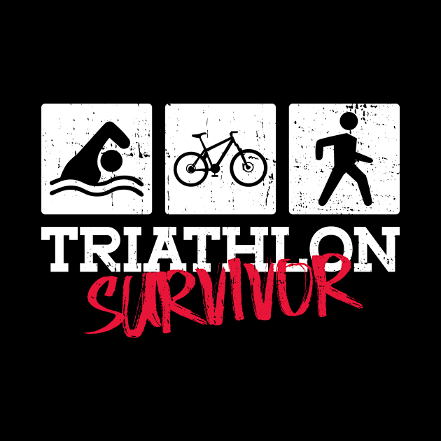 Triathlon Survivor - Triathlon Training Triathlete by Anassein.os