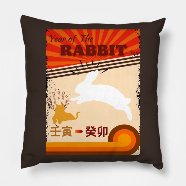 Year of the RABBIT - from Tiger to Rabbit - Seika by FP Pillow by SEIKA by FP