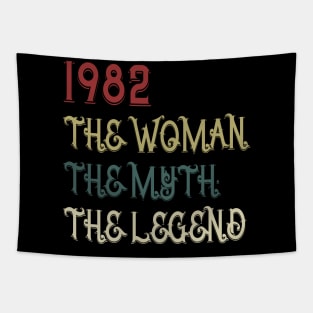 Vintage Retro 1982 Legend Gift 38th Birthday Womens Tapestry