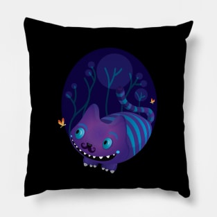 Mustache Cheshire Pillow