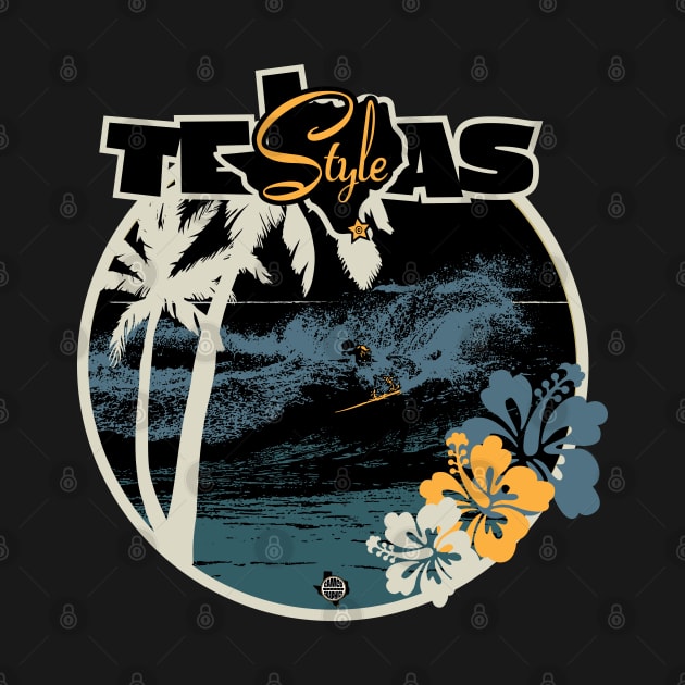 Texas Style Lone Surfer Blues by CamcoGraphics