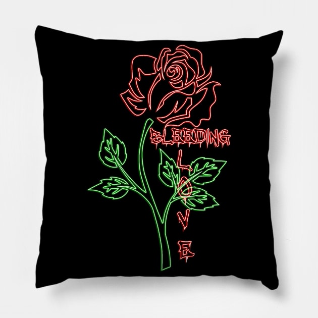 Bleeding  Love Pillow by LanaBanana