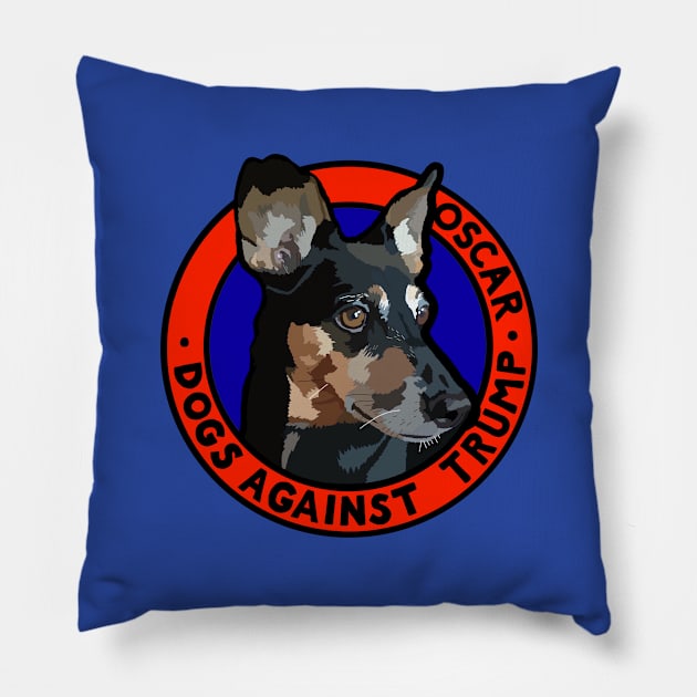 DOGS AGAINST TRUMP - OSCAR Pillow by SignsOfResistance