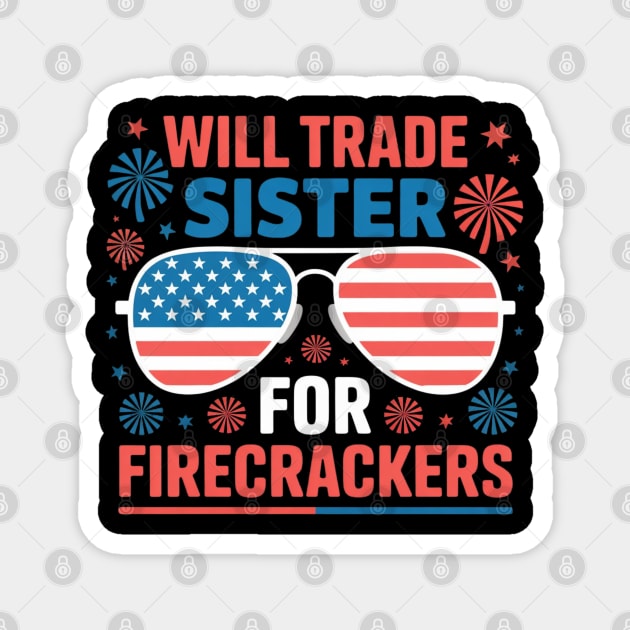 july-4th Magnet by Creatifly Graphic Tees