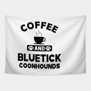 Bluetick coonhound - Coffee and bluetick coonhounds Tapestry