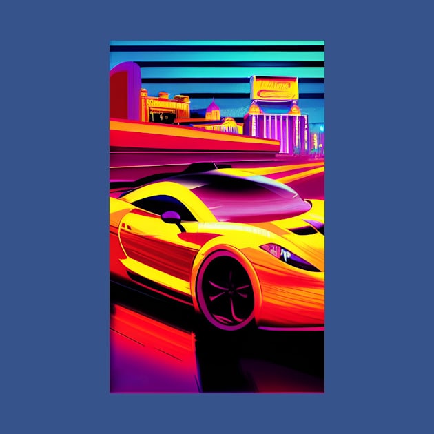 Fast car in Las Vegas by Gaspar Avila