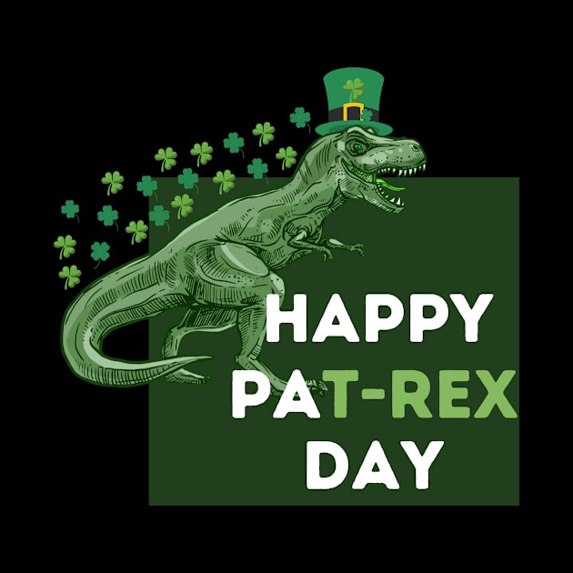 Happy St Pat T Rex Day by flexibleart