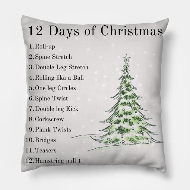 Pilates Christmas Pillow by create