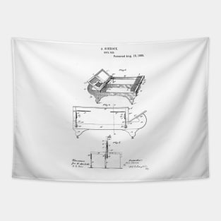 Sofa Bed Vintage Patent Hand Drawing Tapestry