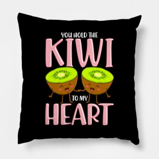 You Hold The Kiwi To My Heart Adorable Kiwis Pun Pillow