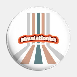 Simulationist Mistakes Into Memories Pin