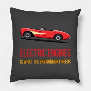 Electric Cars (Engines) Pillow