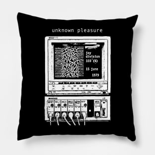 Unknoown Pleasure macine joy division band design Pillow