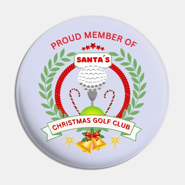 Christmas gift ideas, Proud Member of Santa¨s Christmas Golf Club. Pin by Papilio Art