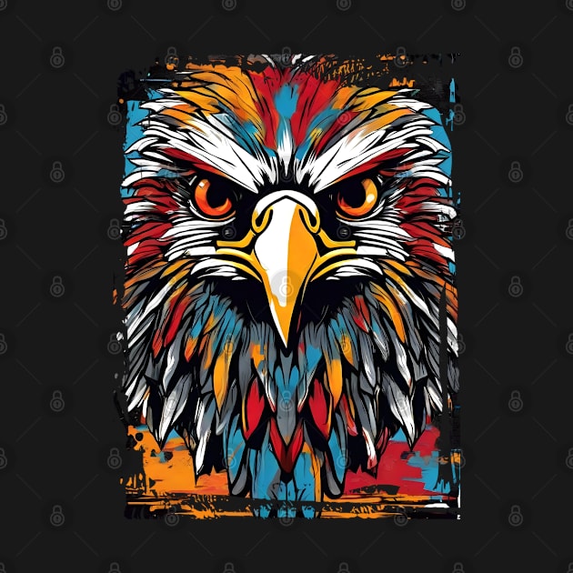 Eagle colorful by NekerArt