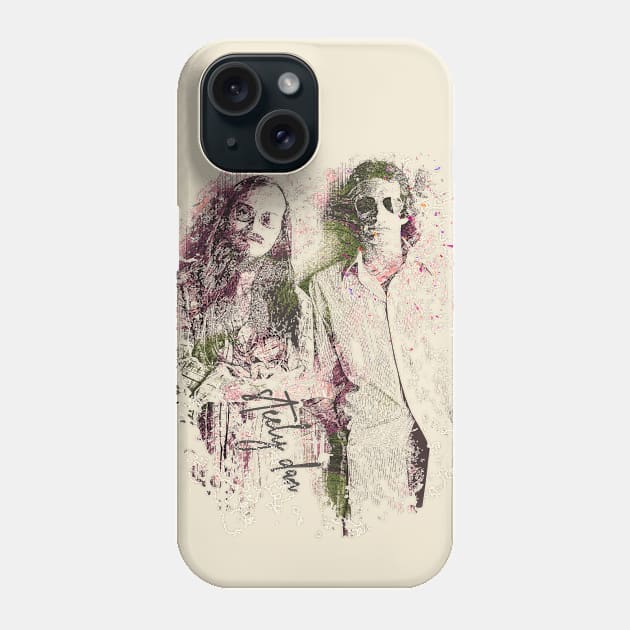 Steely Dan 70s Retro Fan Art Sketch Phone Case by VintageMimi