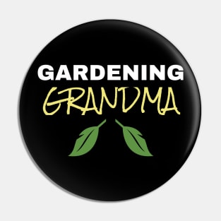 Gardening Grandma Pin