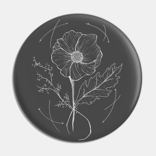 Wildflower Bunch (Chalkboard style) -- floral design, plant lady, nature lovers Pin