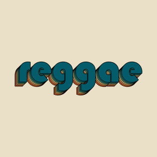 Reggae // Reggae Retro Rainbow Typography Style // 70s T-Shirt