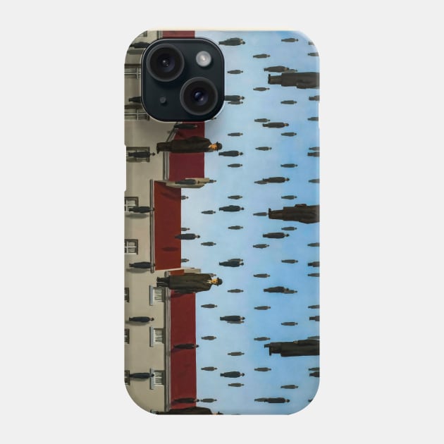 Rene Magritte - Golconda Phone Case by GrampaTony