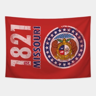 Retro 1821 Missouri State Flag Tapestry