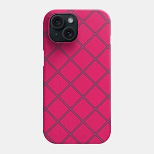 Pink and Purple Geometric Diamond Pattern Phone Case